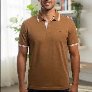 Michael Kors Brown Polo Shirt size Small